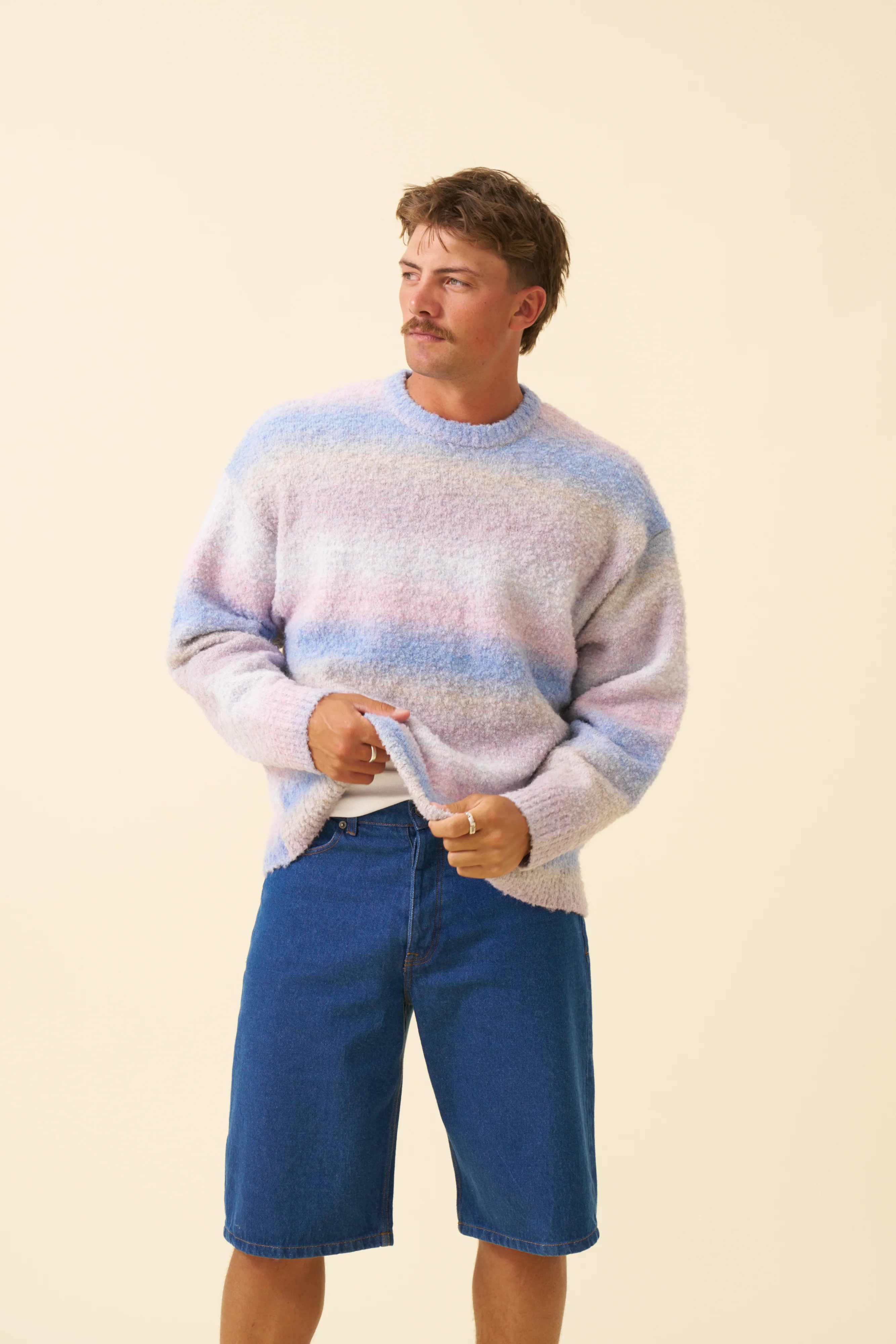 UNION DENIM JORTS - MID BLUE - Image 4