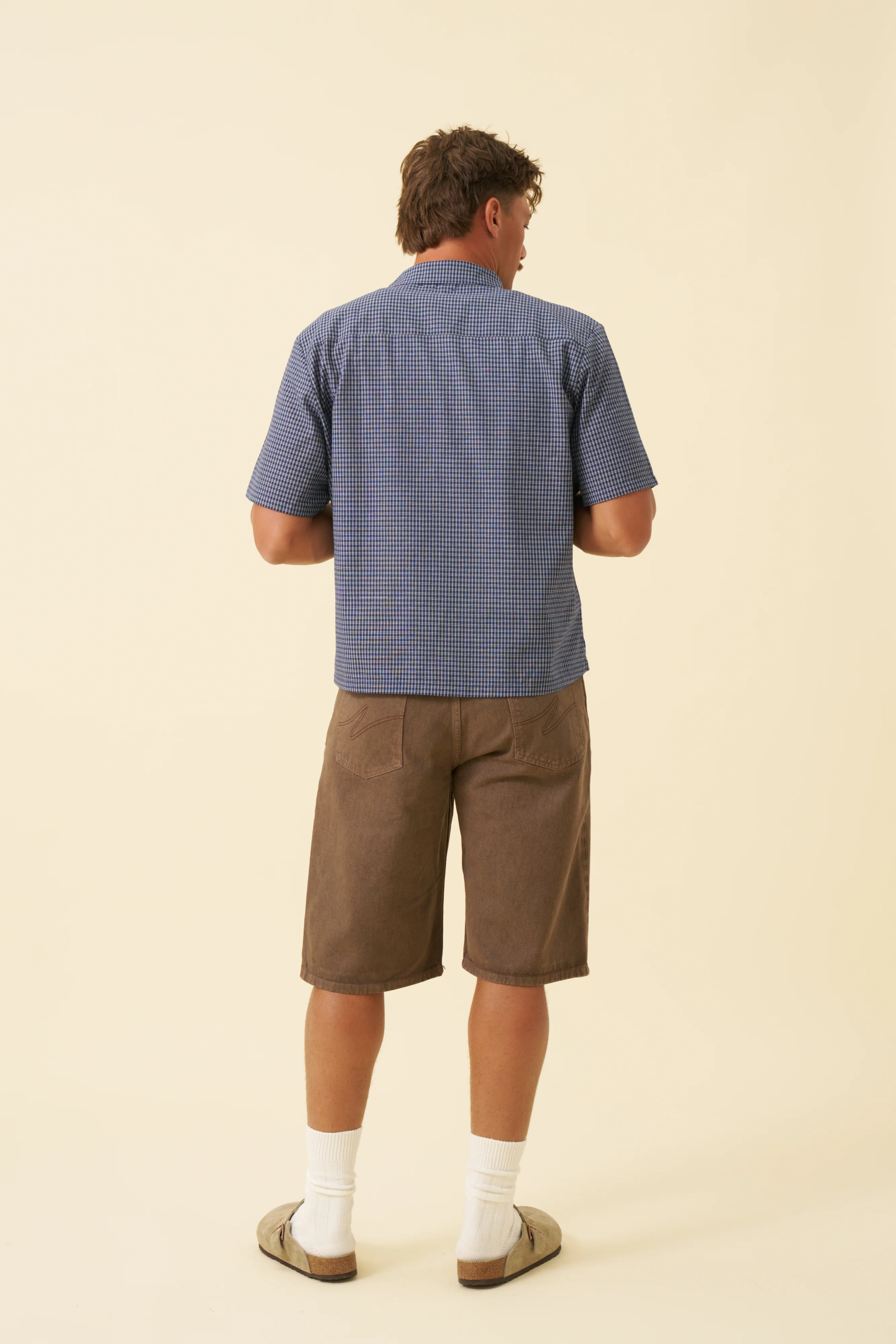 BOTHA UNION DENIM JORTS - WASHED BROWN - Image 8