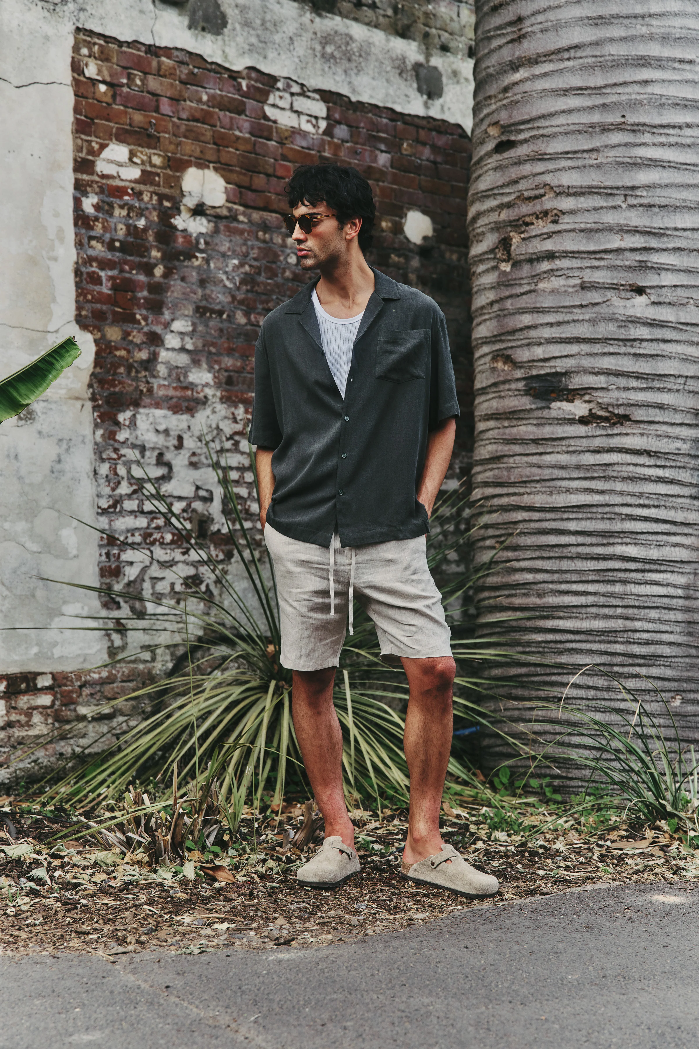 VINTAGE CUPRO CUBAN SHIRT - FOREST - Image 9