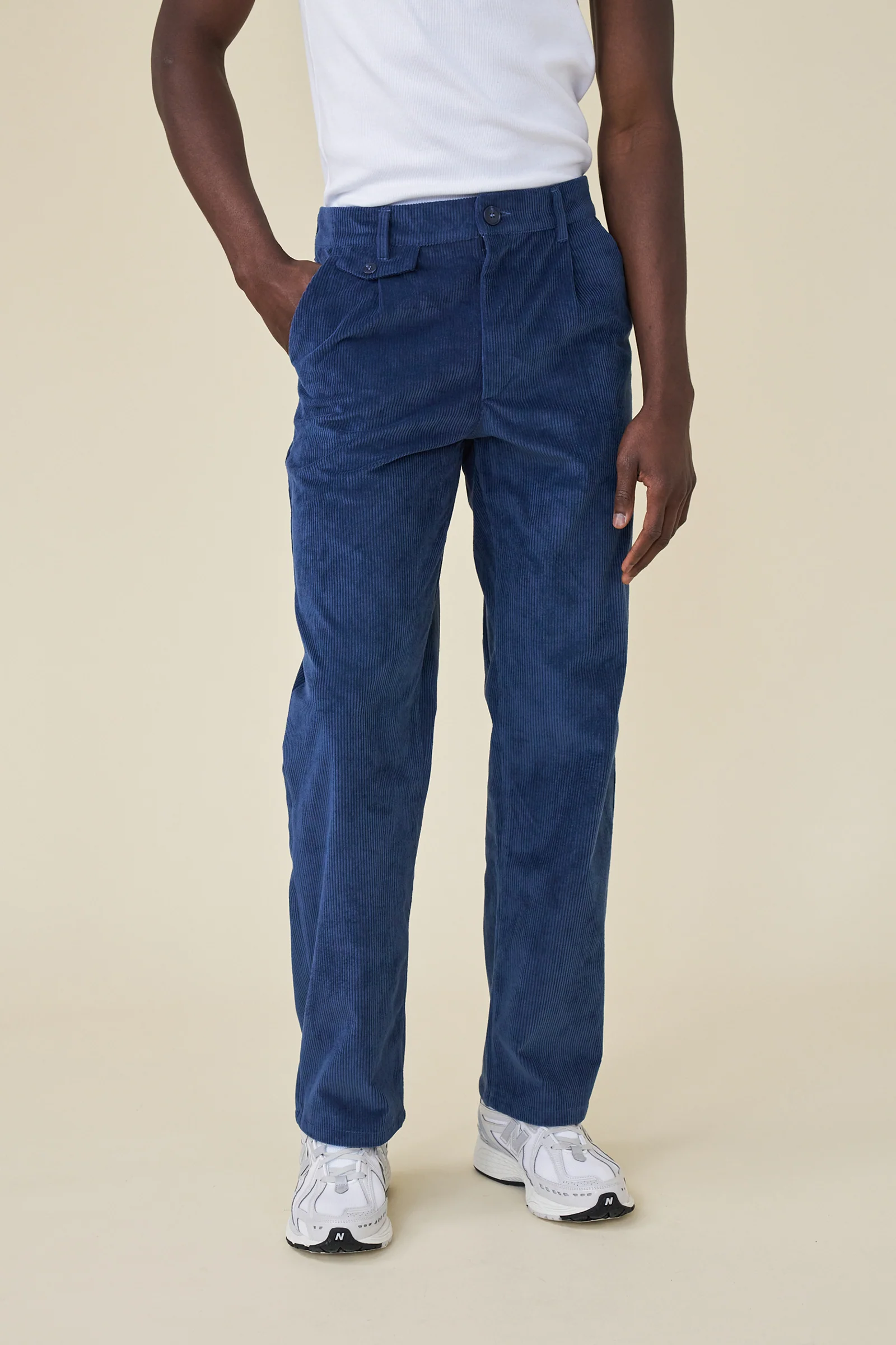 RELAXED CORDUROY TROUSER - DALLAS BLUE