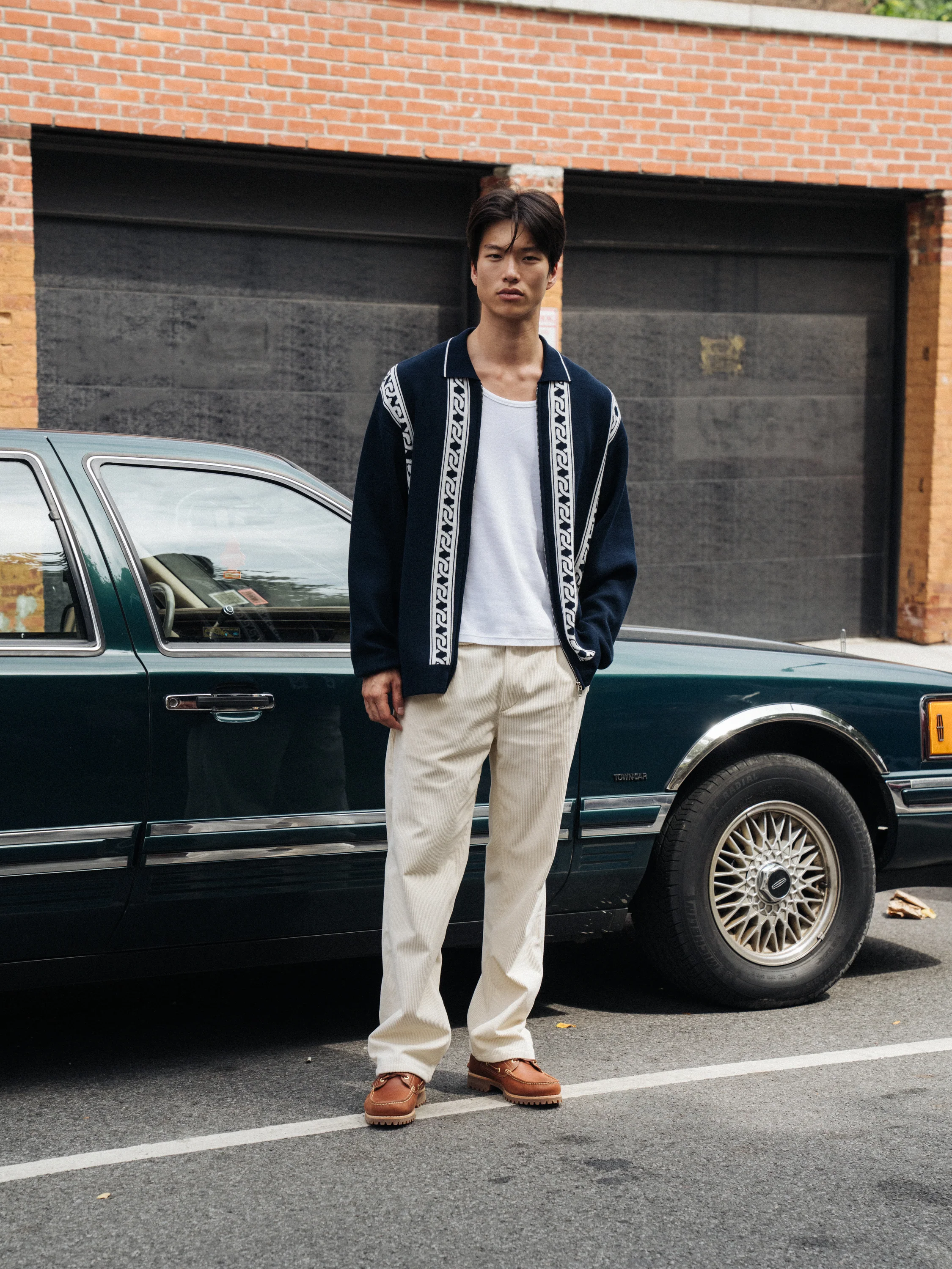 RELAXED CORDUROY TROUSER - LIGHT CREAM - Image 2