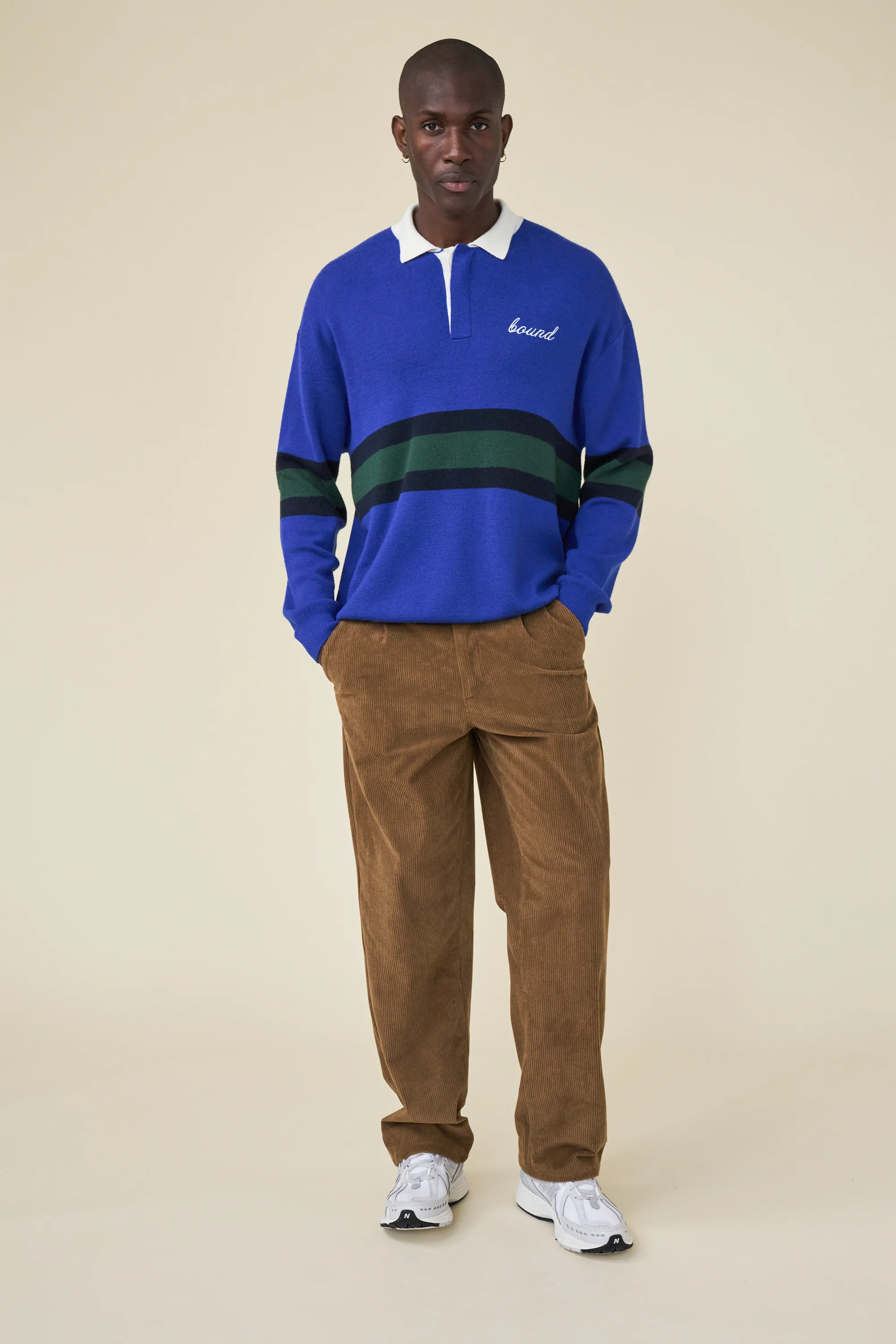 RELAXED CORDUROY TROUSER - PECAN BROWN - Image 9
