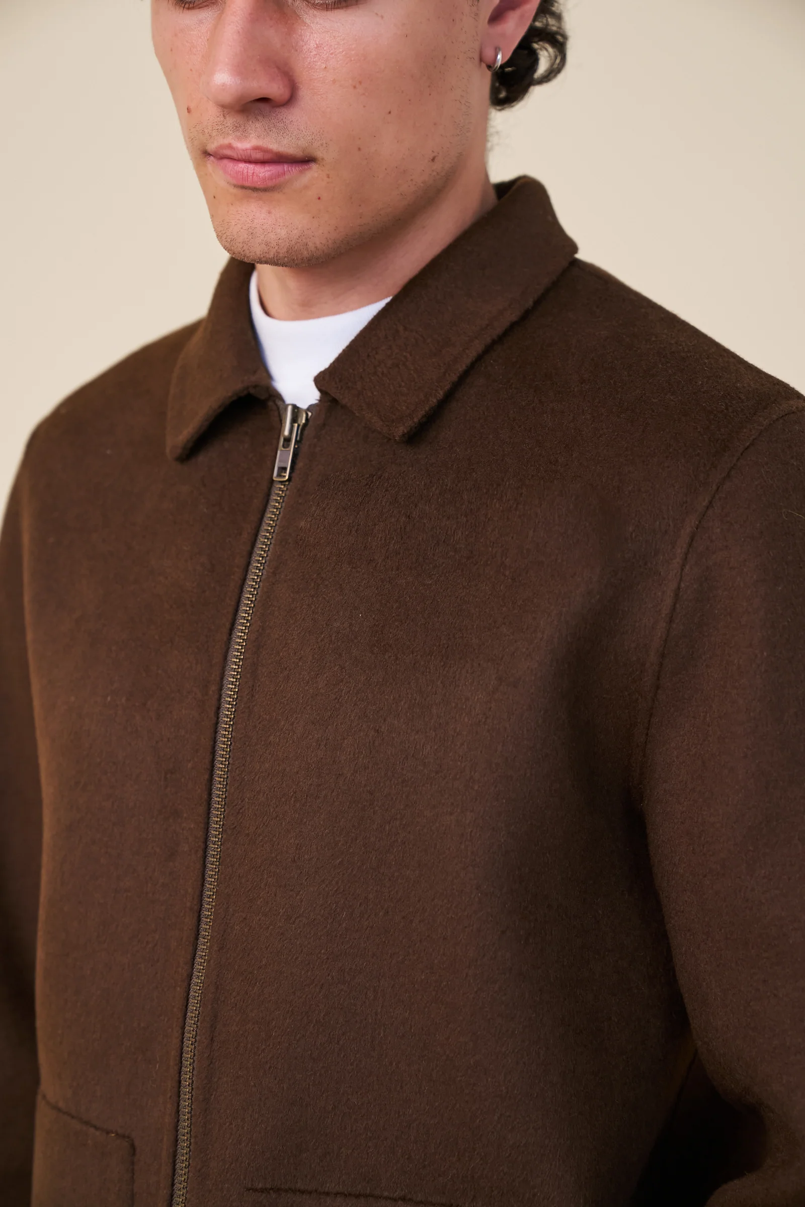 WINDSOR WOOL JACKET - WALNUT - Image 3