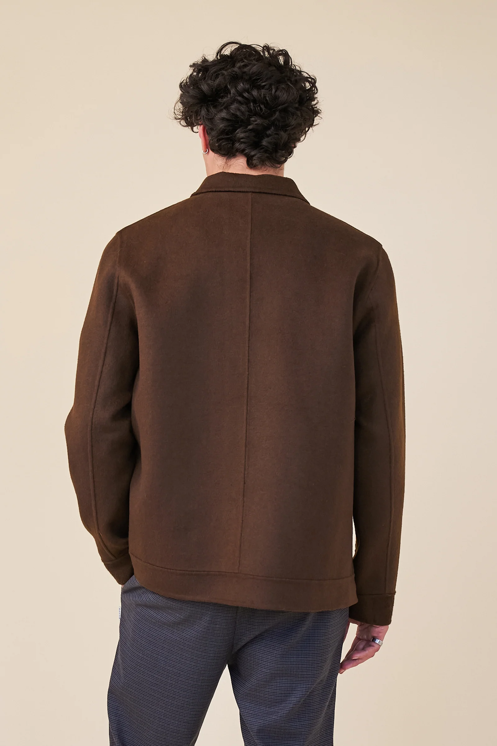 WINDSOR WOOL JACKET - WALNUT - Image 4