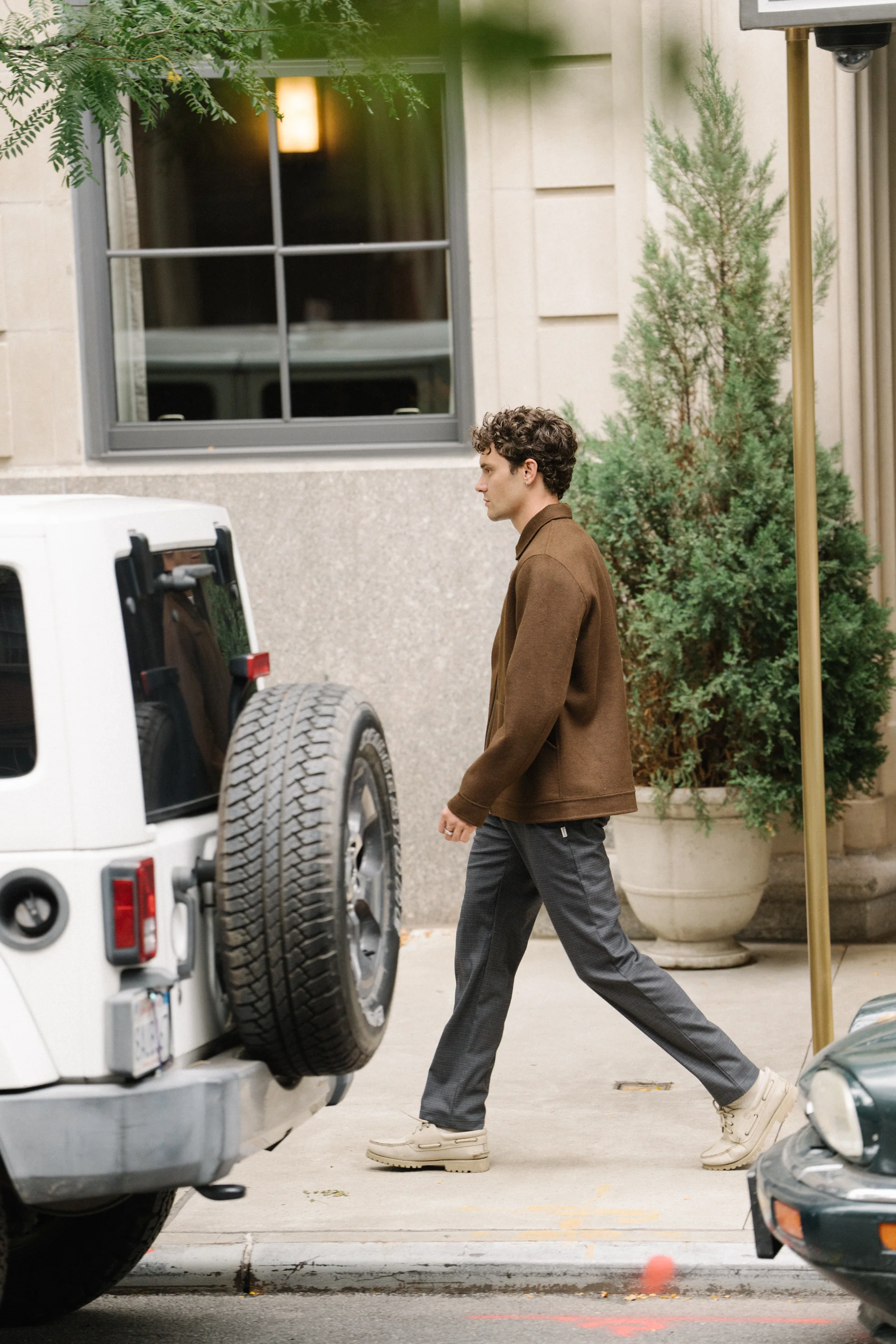 WINDSOR WOOL JACKET - WALNUT - Image 9