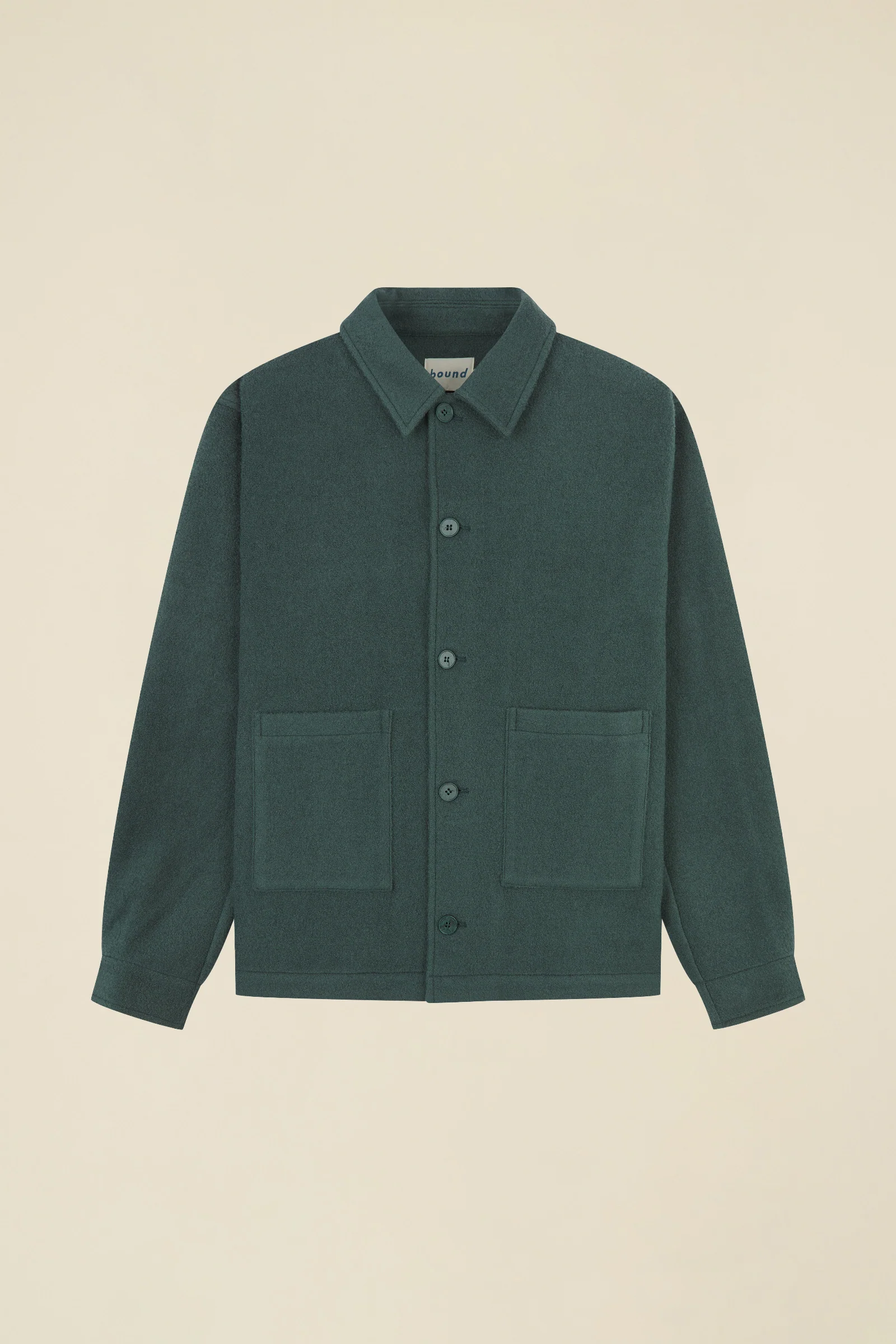 WOOL CHORE JACKET - HUNTER GREEN - Image 9