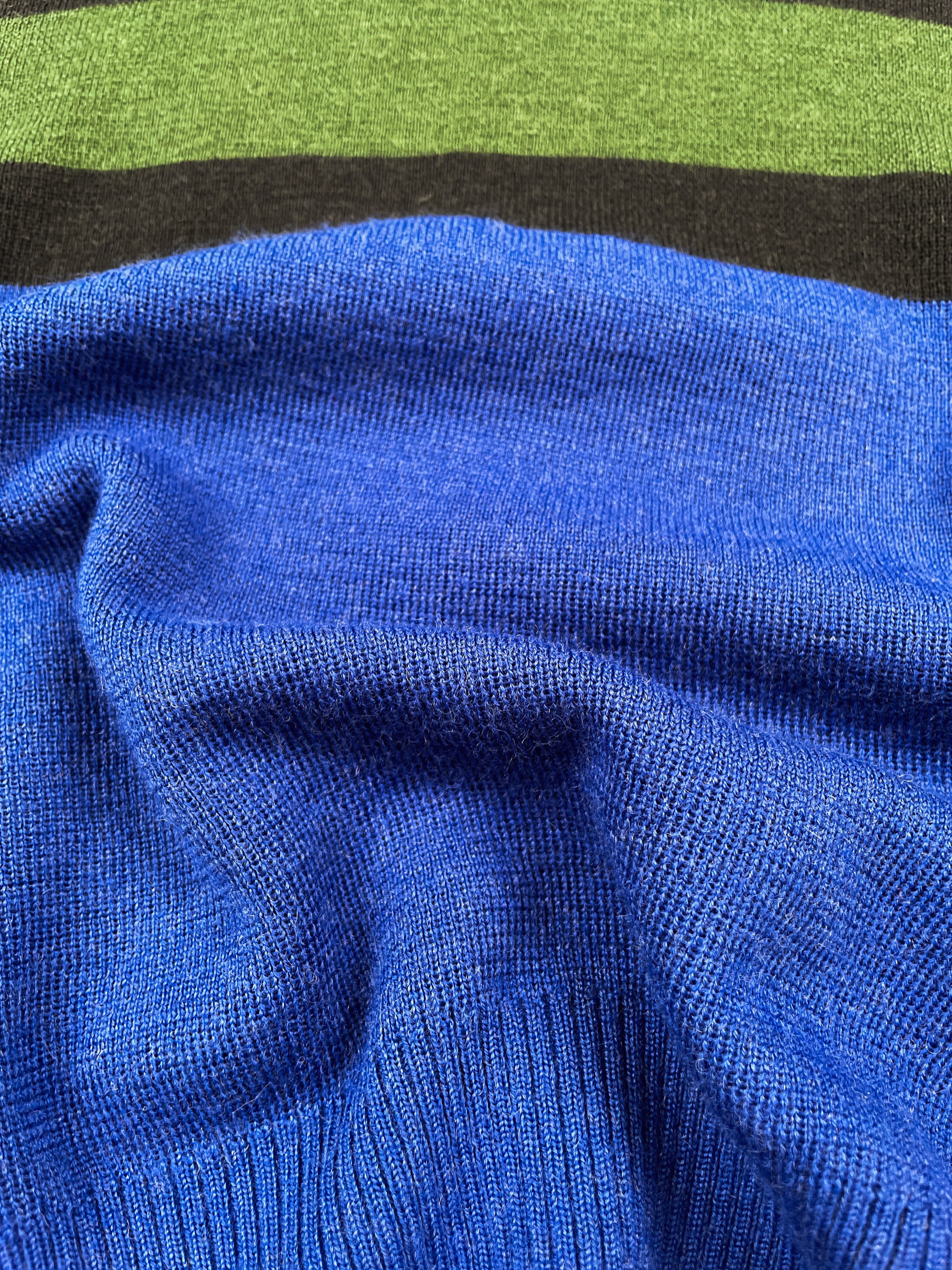 WOOL RETRO RUGBY POLO - ROYAL - Image 10